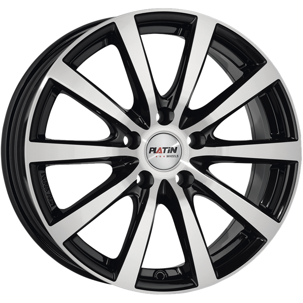 PLATIN Wheels P 69 Black Polished 6,00x15 5x100,00 ET38,00