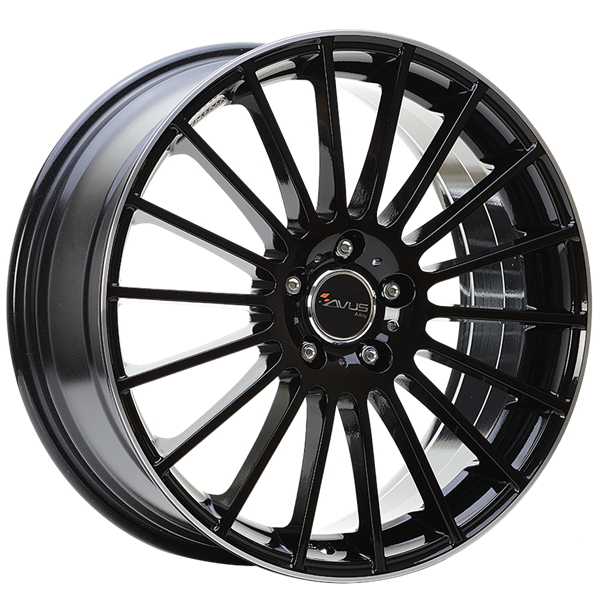 AVUS Racing AC-M03 - Black Polished Lip 6,50x16 4x108,00 ET25,00