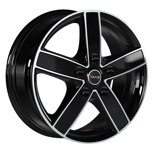 AVUS Racing AC-V51 - Black Polished 6,50x16 5x108,00 ET45,00