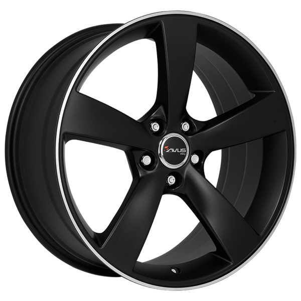 AVUS Racing AF10 - Matt Black Polished 7,50x17 5x108,00 ET45,00