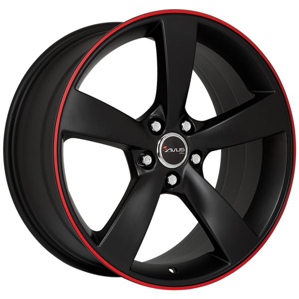 AVUS Racing AF10 - Matt Black Red 9,00x20 5x112,00 ET45,00