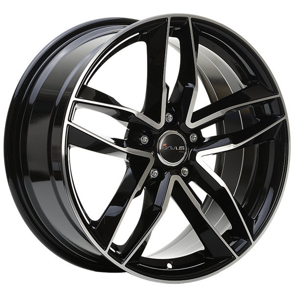 AVUS Racing AF16 - Black Polished 7,50x17 5x112,00 ET38,00