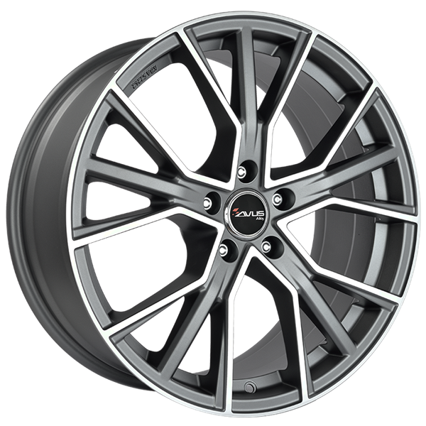 AVUS Racing AF18 - Matt Anthracite Polished 8,00x18 5x112,00 ET48,00