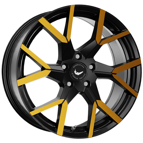 Barracuda TZUNAMEE EVO Gloss Black Gold 8,00x18 5x100,00 ET43,00