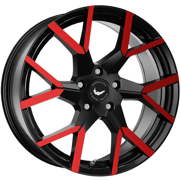 Barracuda TZUNAMEE EVO Gloss Black Red 8,00x18 5x108,00 ET40,00