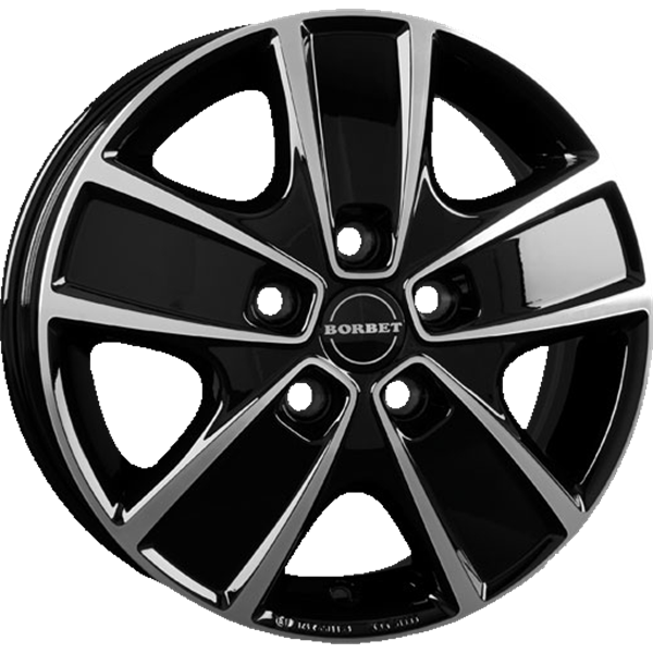 Borbet CWG black polished 6,00x16 5x118,00 ET68,00