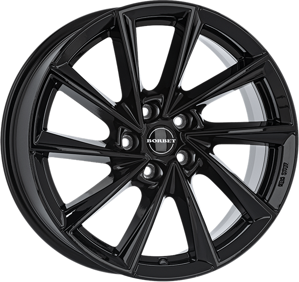 Borbet VTX black glossy 8,00x18 5x112,00 ET48,00