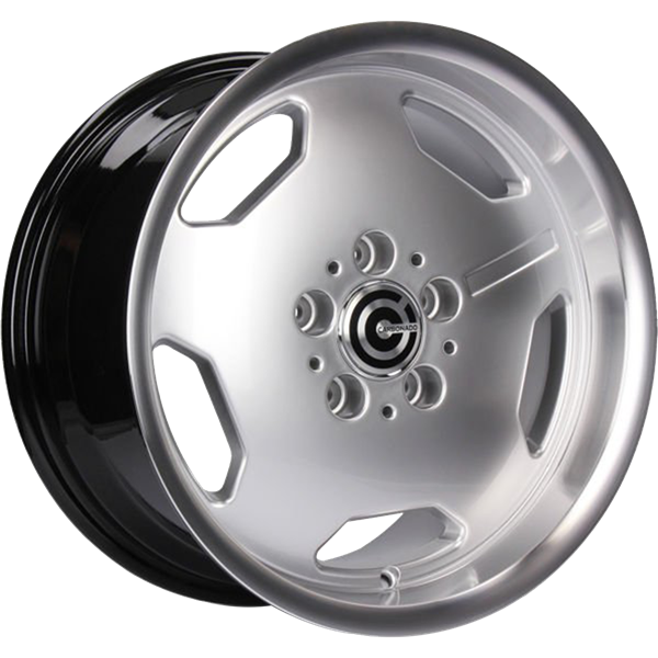 Carbonado Retro Diamond Hyper Silver Lip Polished 9,00x17 5x112,00 ET35,00