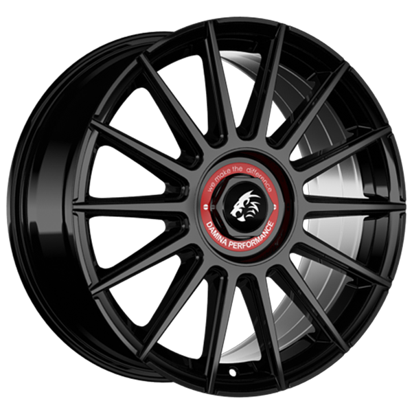 Damina Performance DM09 Black Red 8,00x18 5x112,00 / 5x120,00 ET45,00