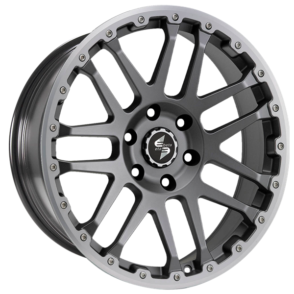 Eta Beta Combat CV Matt Anthracite Lip Cap Polished 8,00x18 5x120,00 ET45,00