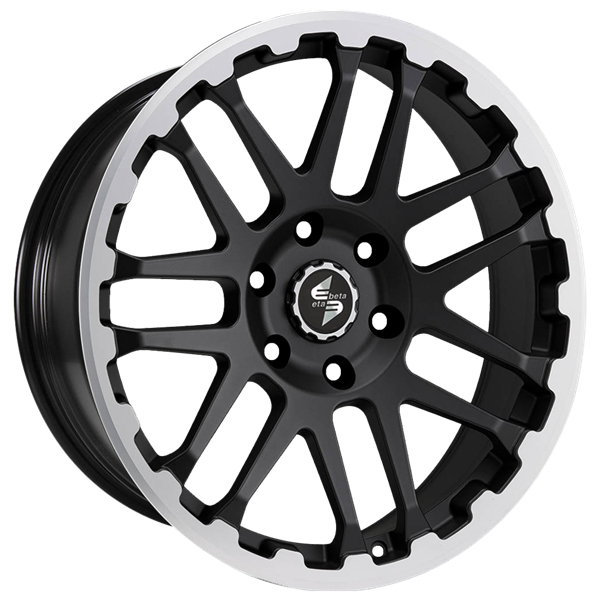 Eta Beta Combat Matt Black Lip Cap Polished 8,00x18 5x120,00 ET45,00