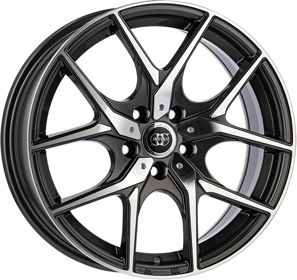 Infiny ICON Gun Metal Polished 8,00x18 5x114,30 ET40,00