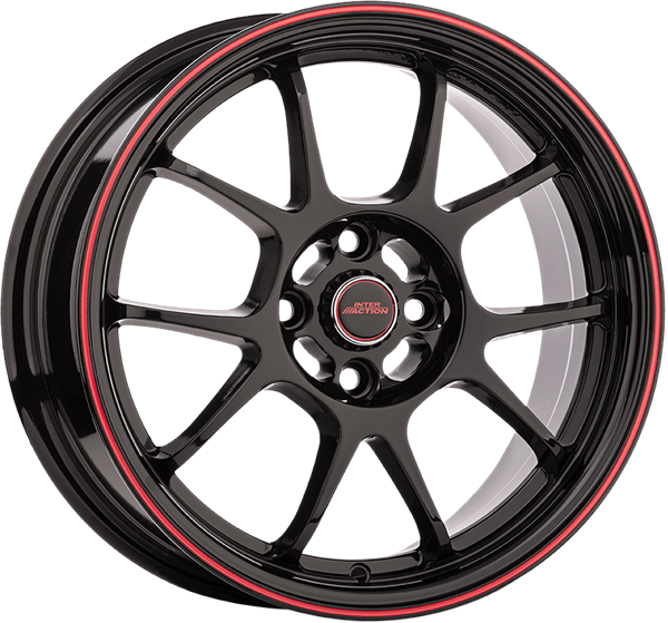 INTER ACTION PHOENIX BLACK RED 7,00x17 4x108,00 ET25,00