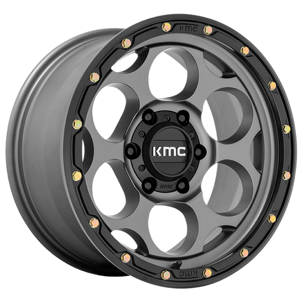 KMC Wheels DIRTY HARRY Satin Gray Lip Black 8,50x17 5x127,00 ET18,00