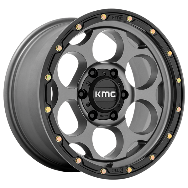 KMC Wheels DIRTY HARRY Satin Gray Lip Black 8,50x17 6x139,70 ET18,00