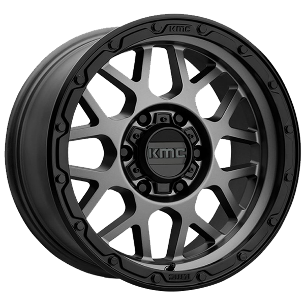 KMC Wheels GRENADE OFF-ROAD Matt Gray Lip Black 8,50x18 5x127,00 ET35,00