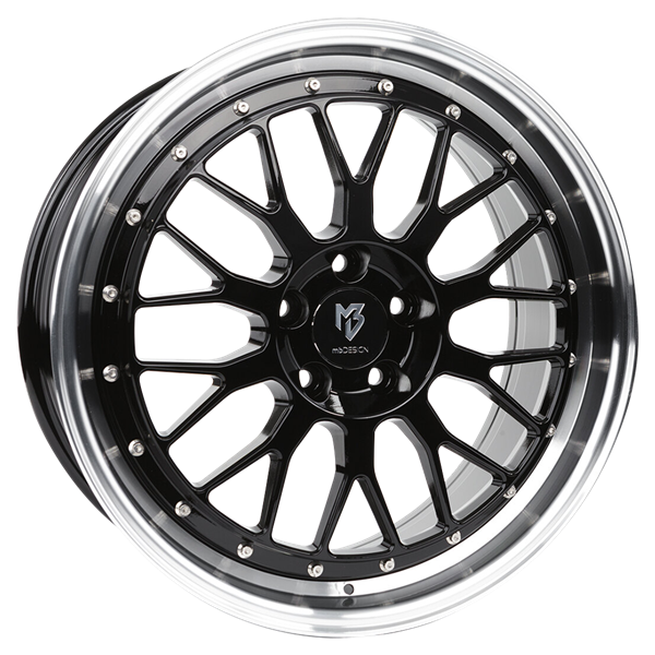 mbDESIGN LV1 Black Polished 7,00x17 4x100,00 ET45,00