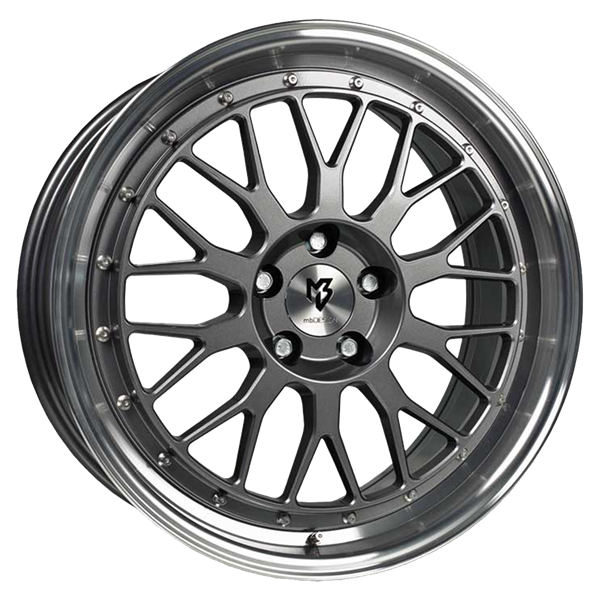 mbDESIGN LV1 Grey Polished 7,00x17 5x100,00 ET38,00