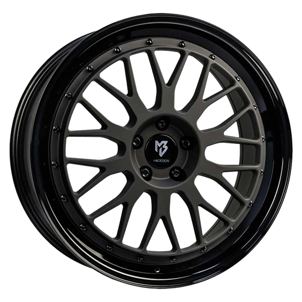 mbDESIGN LV1 Matt Black Lip Black 7,00x17 5x100,00 ET38,00