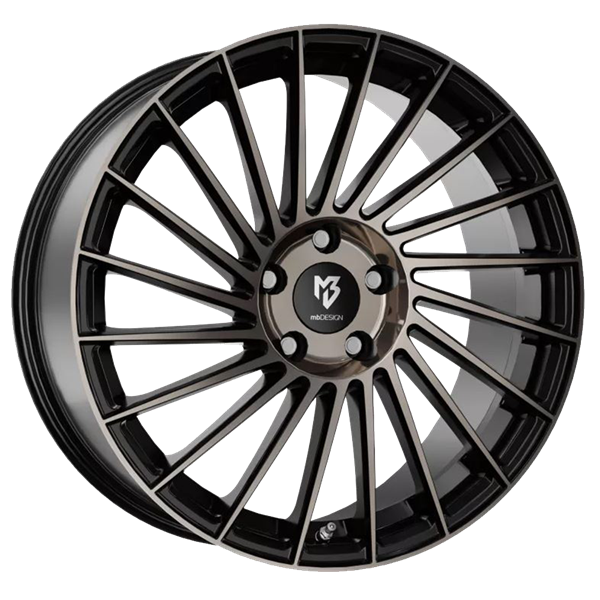 mbDESIGN VR3 Black Dark Polished 7,50x18 4x100,00 ET38,00