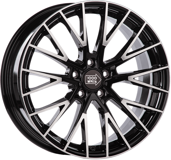 Mille Miglia MM1009 Black Polished 8,00x18 5x114,30 ET40,00