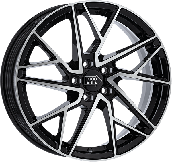 Mille Miglia RX25 Black Polished 8,00x18 5x114,30 ET40,00