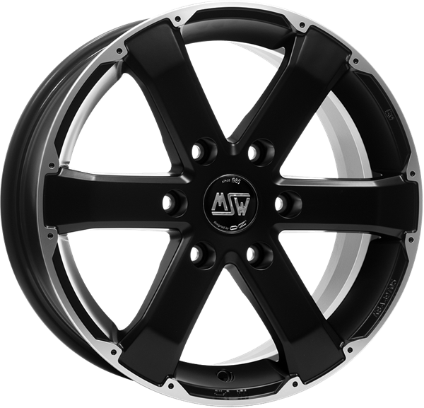 MSW 46 Black polished 7,50x17 6x114,30 ET30,00