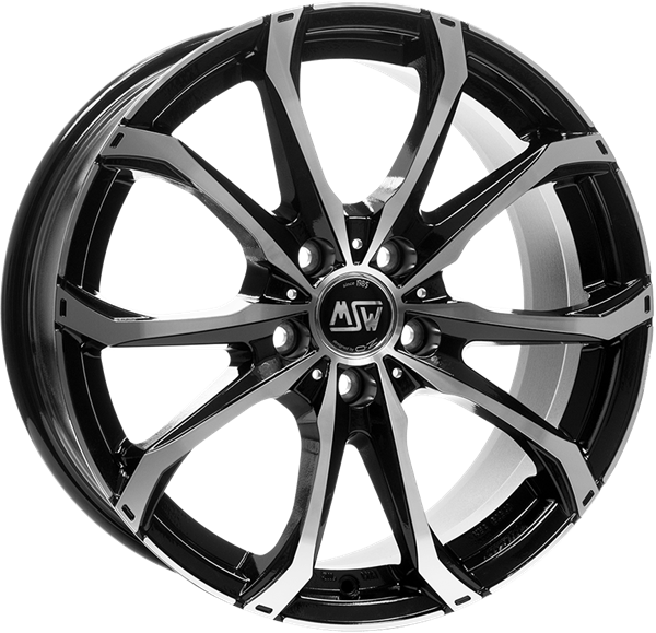 MSW 48 Black polished 8,00x18 5x112,00 ET28,00