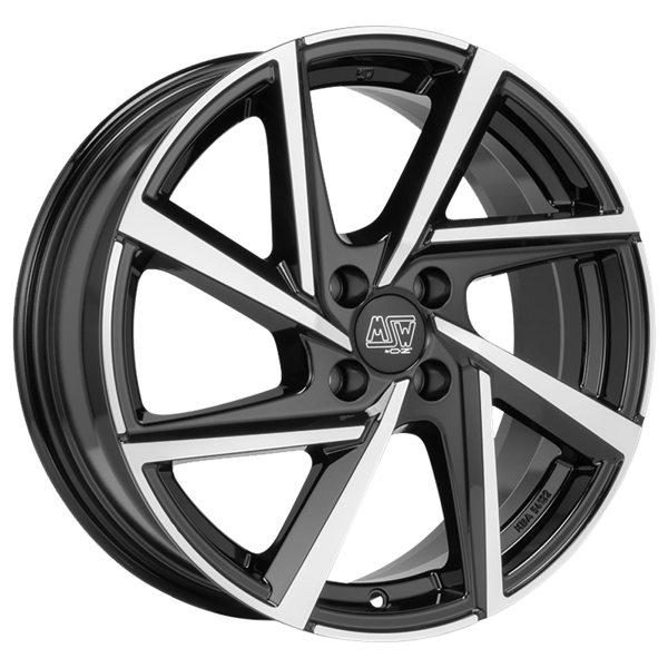 MSW 80-4 Gloss Black Polished 5,00x17 4x100,00 ET40,00