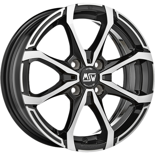 MSW X4 Black Polished 5,00x15 4x100,00 ET38,00