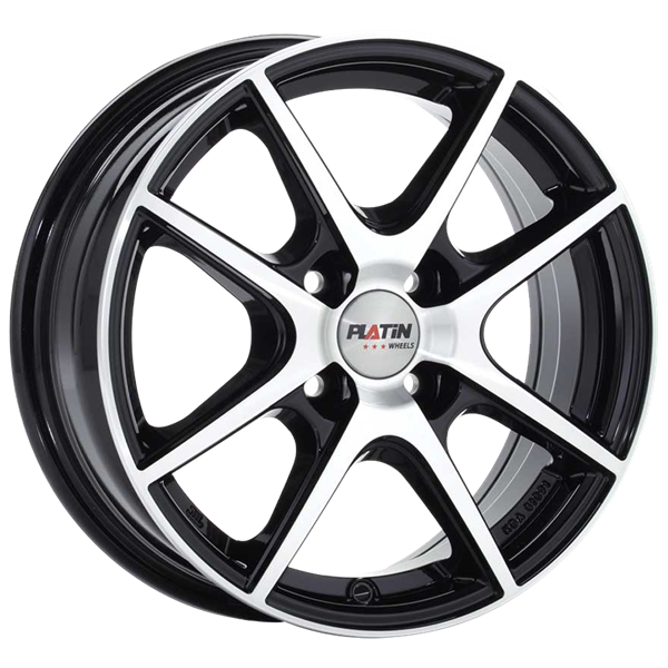 PLATIN Wheels P 73 Black Polished 5,50x14 4x100,00 ET35,00