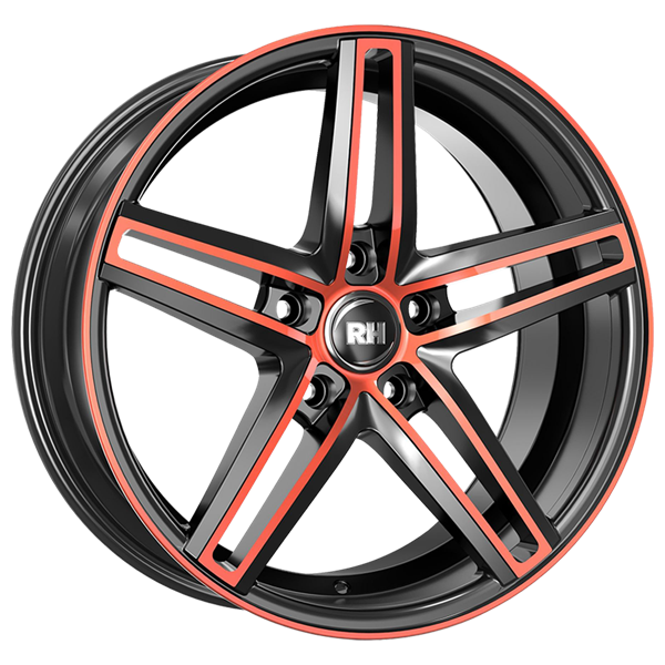 RH Alurad DG Evolution Black Polished Red 8,00x18 5x112,00 ET45,00
