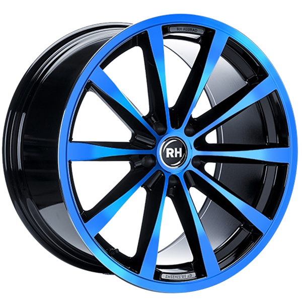 RH Alurad GT Rad Black Polished Blue 8,00x17 5x108,00 ET45,00