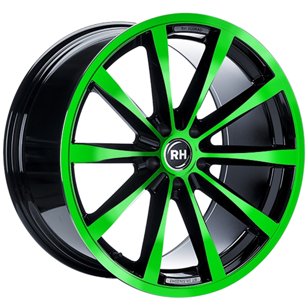RH Alurad GT Rad Black Polished Green 11,00x19 5x130,00 ET48,00