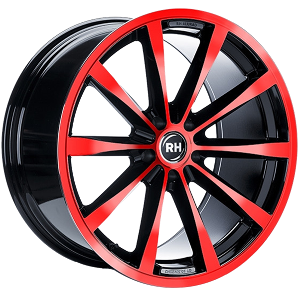 RH Alurad GT Rad Black Polished Red 10,00x19 5x120,00 ET45,00