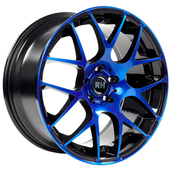 RH Alurad NBU Race Black Polished Blue 8,00x17 5x108,00 ET45,00