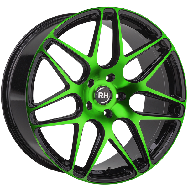 RH Alurad RB 11 Black Polished Green 9,00x20 5x112,00 ET55,00