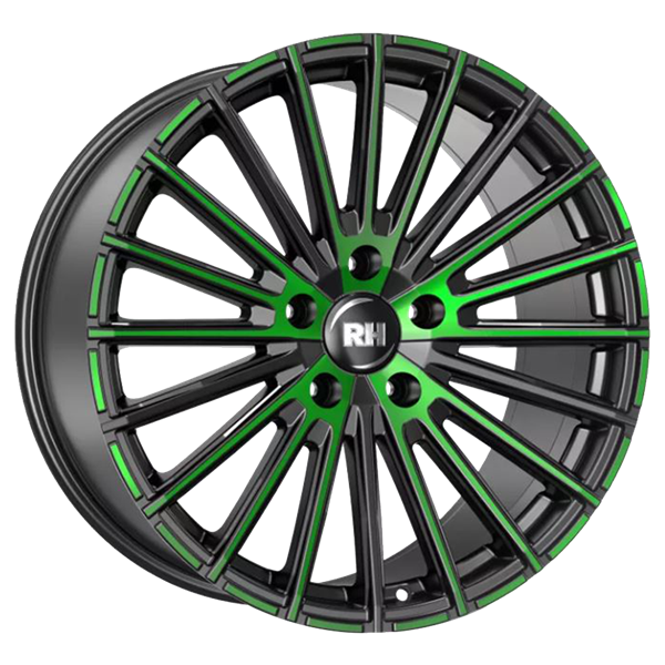 RH Alurad WM Flowforming Black Polished Green 10,00x20 5x112,00 ET40,00