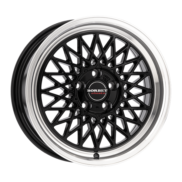 Borbet B black rim polished 7,00x17 4x108,00 ET38,00