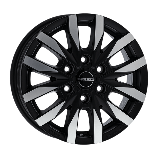 Borbet CW6 black polished 6,50x16 6x130,00 ET62,00