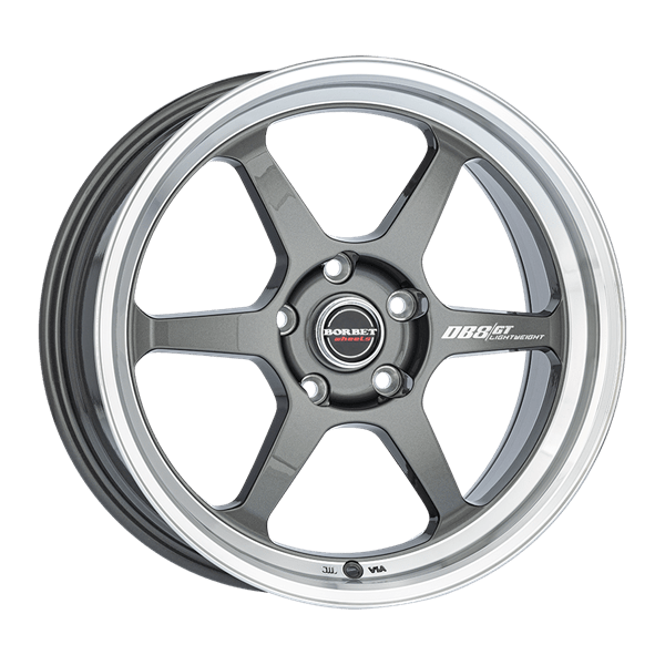 Borbet DB8GT graphite rim polished 8,50x18 5x120,00 ET30,00