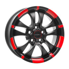 Ronal R59 Jetblack - Red