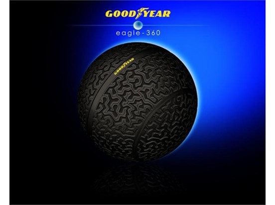 Czy opony 360-stopniowe pojawiają się kiedyś na rynku? Źródło: Goodyear.