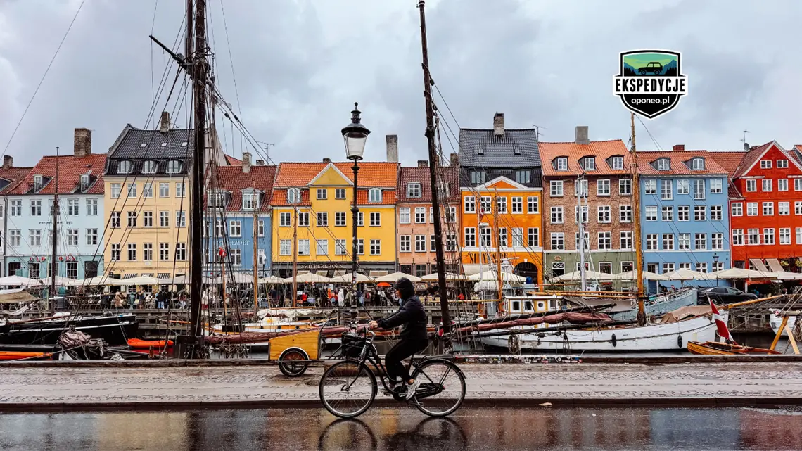 widok na dzielnicę portową Nyhavn w Danii
