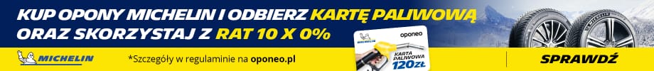 Kup komplet opon Michelin i odbierz kartę paliwową!