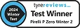 Tyre reviews test winner logo