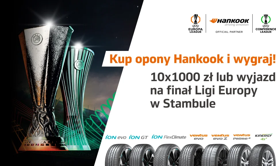 Kup komplet opon letnich lub całorocznych Hankook i weź udział w konkursie. Wejdź na stronę i dowiedz się więcej o promocji!