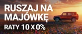 Ruszaj na majówkę, resztę rozłóż w czasie. Raty 10 x 0% na wszystkie opony. Wejdź na stronę i dowiedz się więcej o promocji!