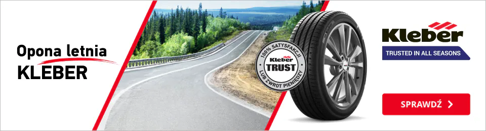 Program Kleber TRUST to 100% satysfakcji lub możliwość zwrotu zakupionych opon w ciągu 30 dni od daty odbioru i zwrot pieniędzy za każdą oponę.