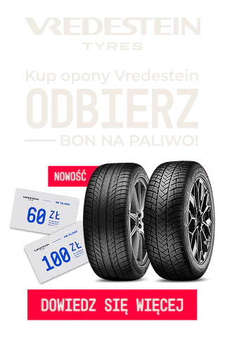 Kup komplet opon zimowych lub całorocznych marki Vredestein, otrzymaj kartę paliwową. Wejdź na stronę i dowiedz się więcej o promocji!